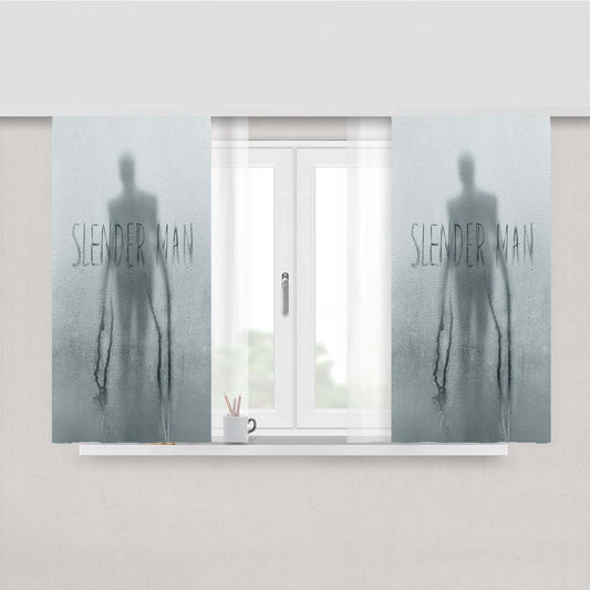 Slender Man Poster Peach Skin Window Curtains