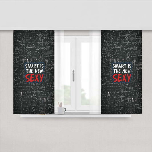 Smart Is The New Sexy The Big Bang Theory Peach Skin Window Curtains
