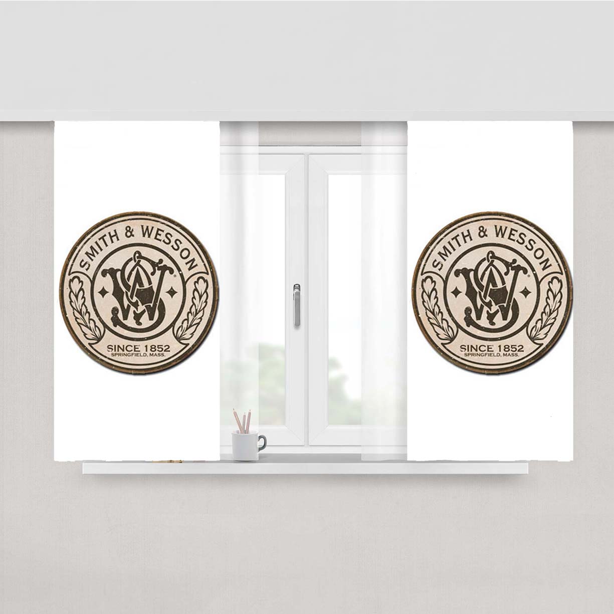 Smith And Wesson 1852 Peach Skin Window Curtains