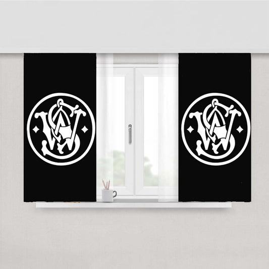Smith And Wesson Black Peach Skin Window Curtains
