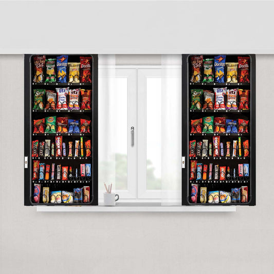 Snack Machine Vendi Peach Skin Window Curtains
