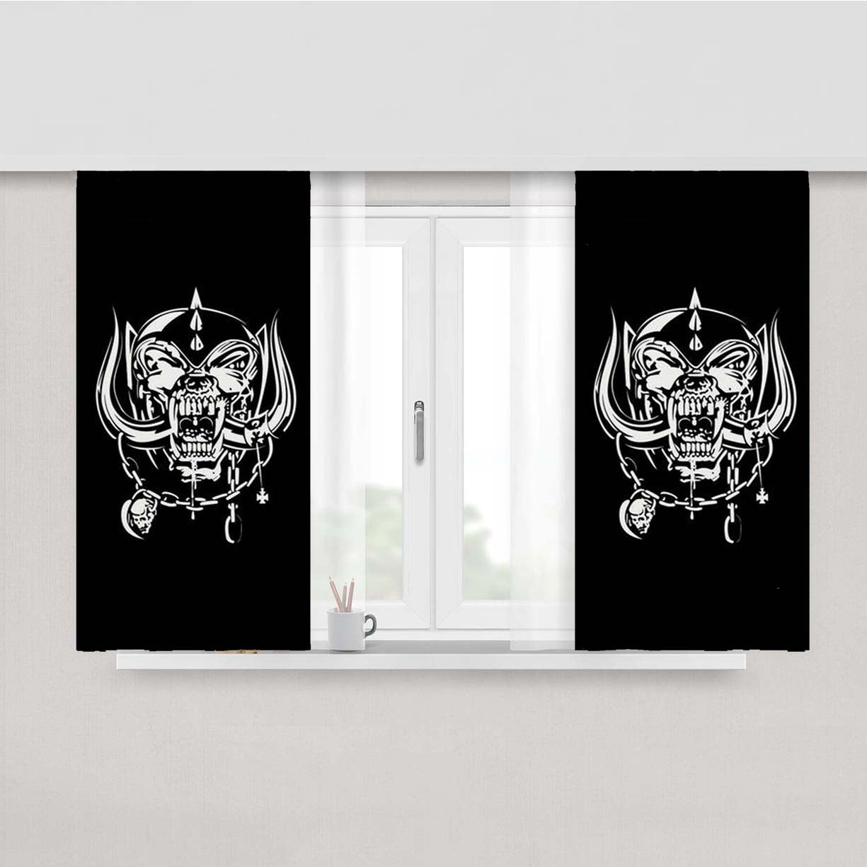 Snaggletooth Peach Skin Window Curtains