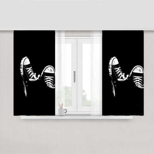 Sneakers Shoes Peach Skin Window Curtains
