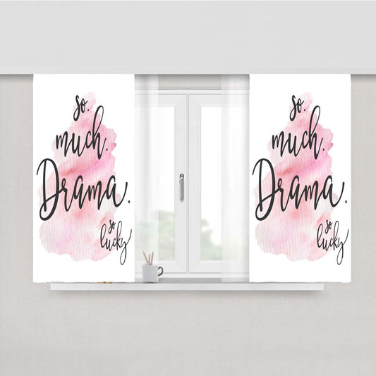 So Much Drama Peach Skin Window Curtains