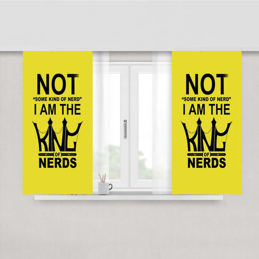Some Kind Of Nerd Peach Skin Window Curtains