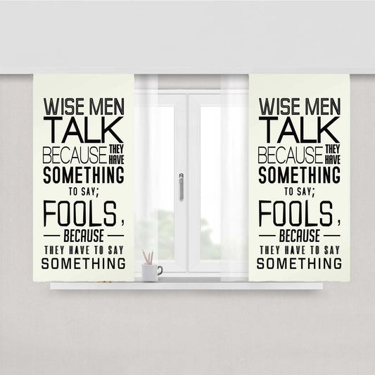 Something Quote White Peach Skin Window Curtains