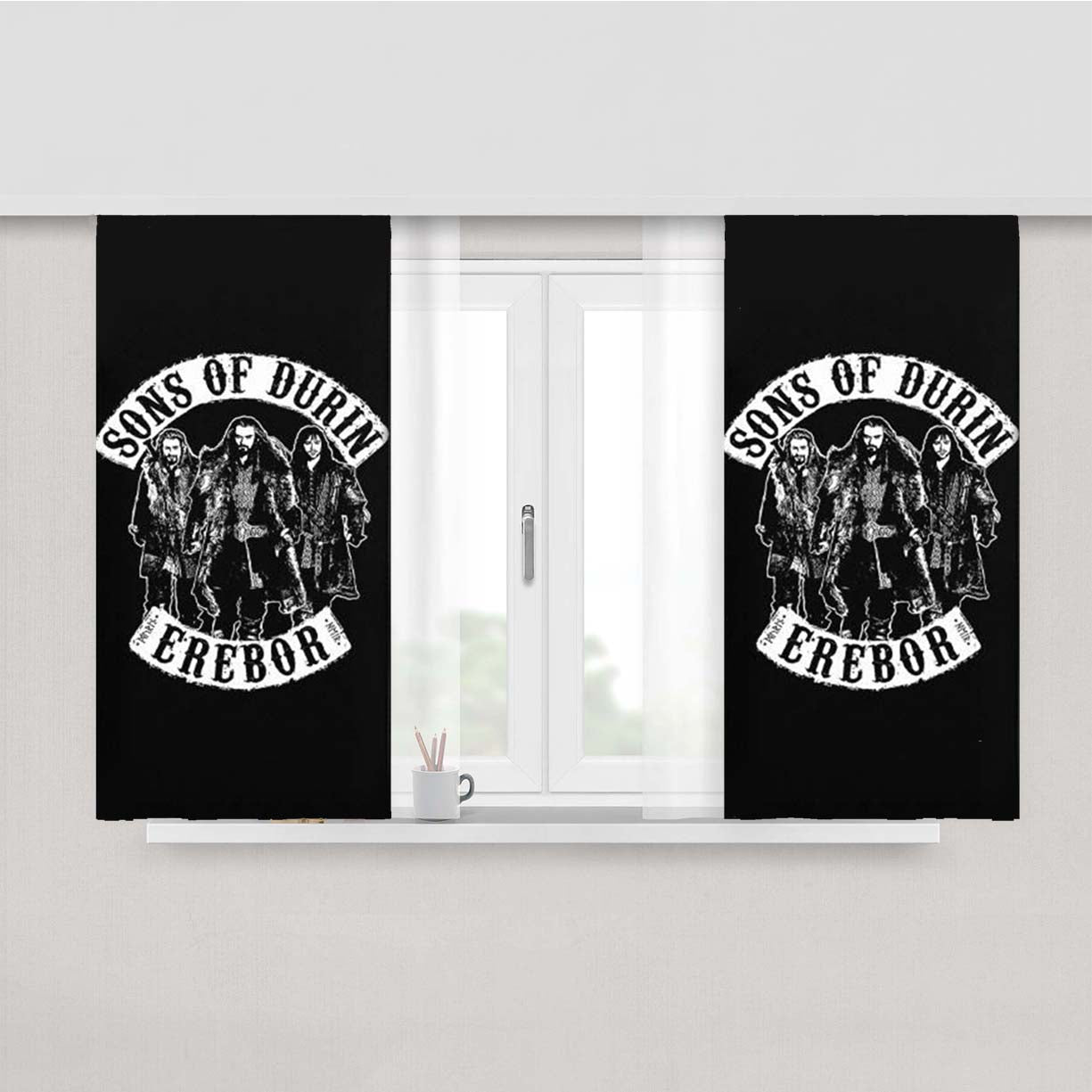 Son Of Durin Erebor Peach Skin Window Curtains