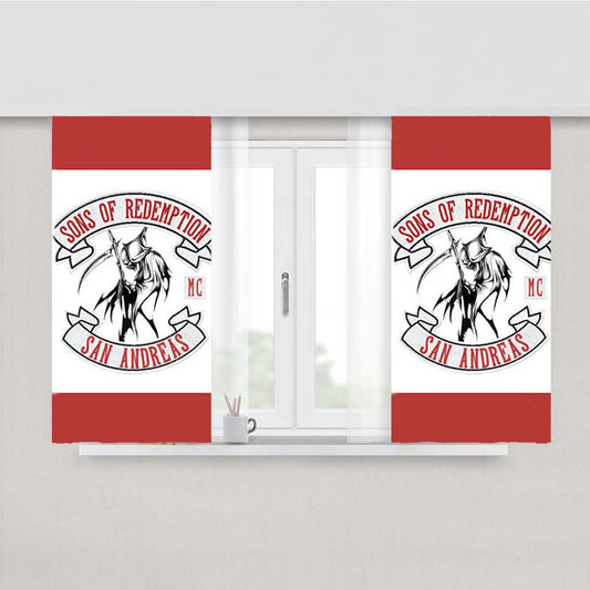 Sons Of Redemption San Andreas Peach Skin Window Curtains