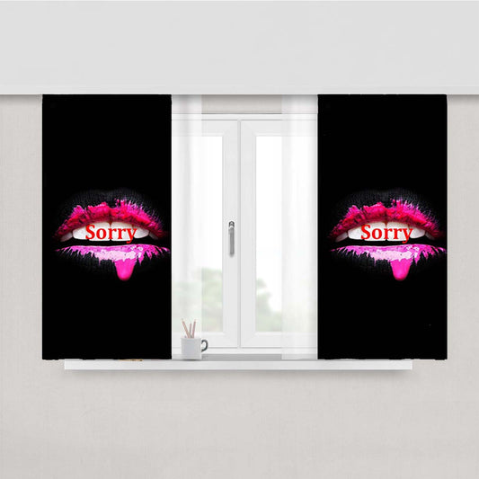 Sorry Mouth Peach Skin Window Curtains