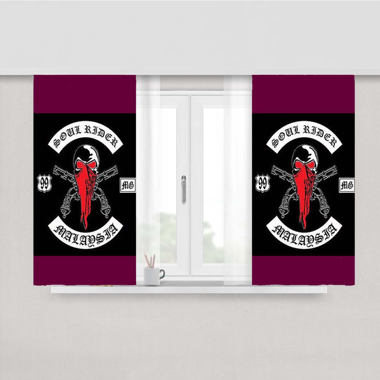 Soul Rider Malaysia Peach Skin Window Curtains