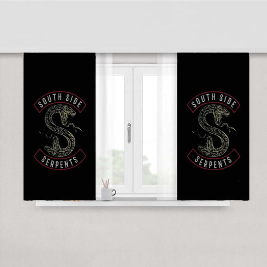 South Side Serpents Peach Skin Window Curtains