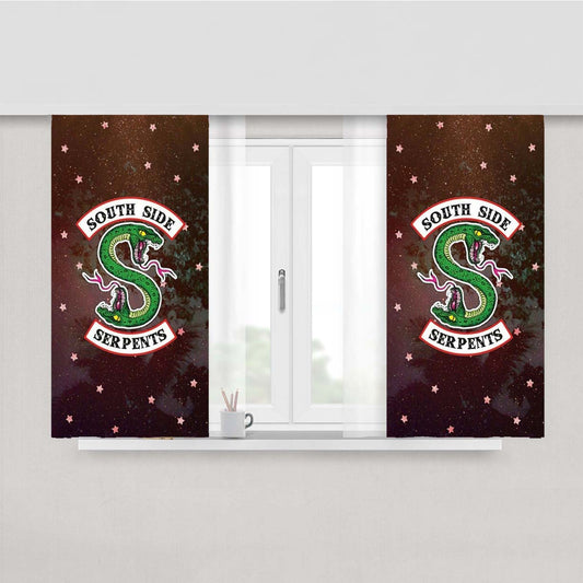 Southside Serpents Ga Peach Skin Window Curtains
