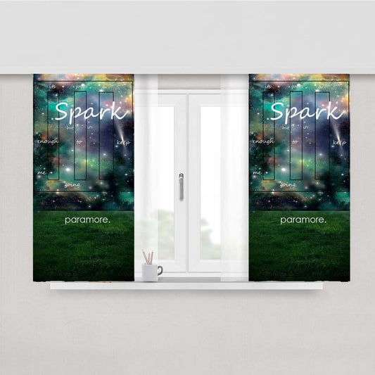 Spark Paramore Peach Skin Window Curtains