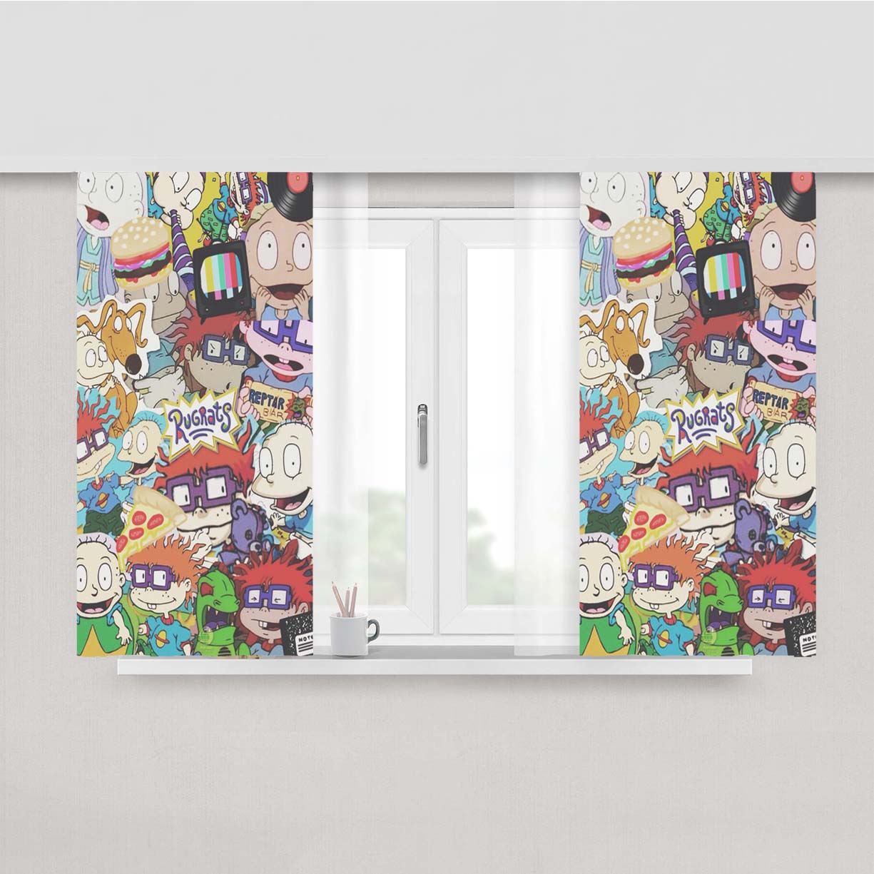 Sparkle Wallpapers Peach Skin Window Curtains