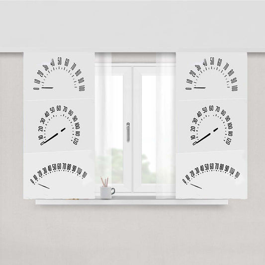 Speedometer Collection Peach Skin Window Curtains