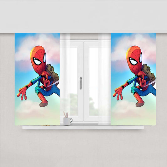 Spider Boy Peach Skin Window Curtains