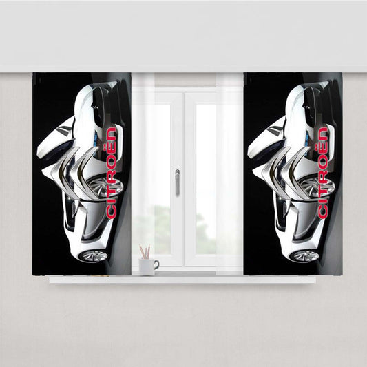 Sport Car Citroen Gt Concept Peach Skin Window Curtains