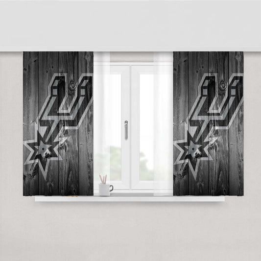 Spurs Tottenham Wood Logo Peach Skin Window Curtains