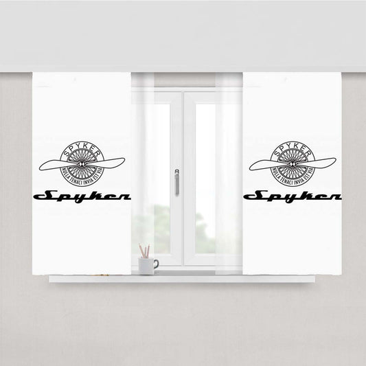 Spyker White Peach Skin Window Curtains