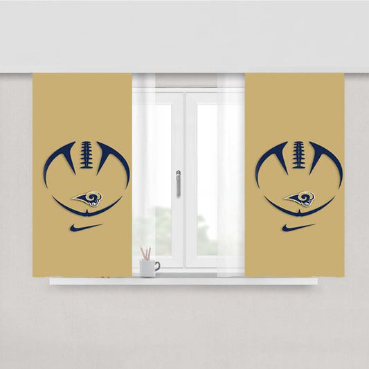 St Louis Rams Peach Skin Window Curtains