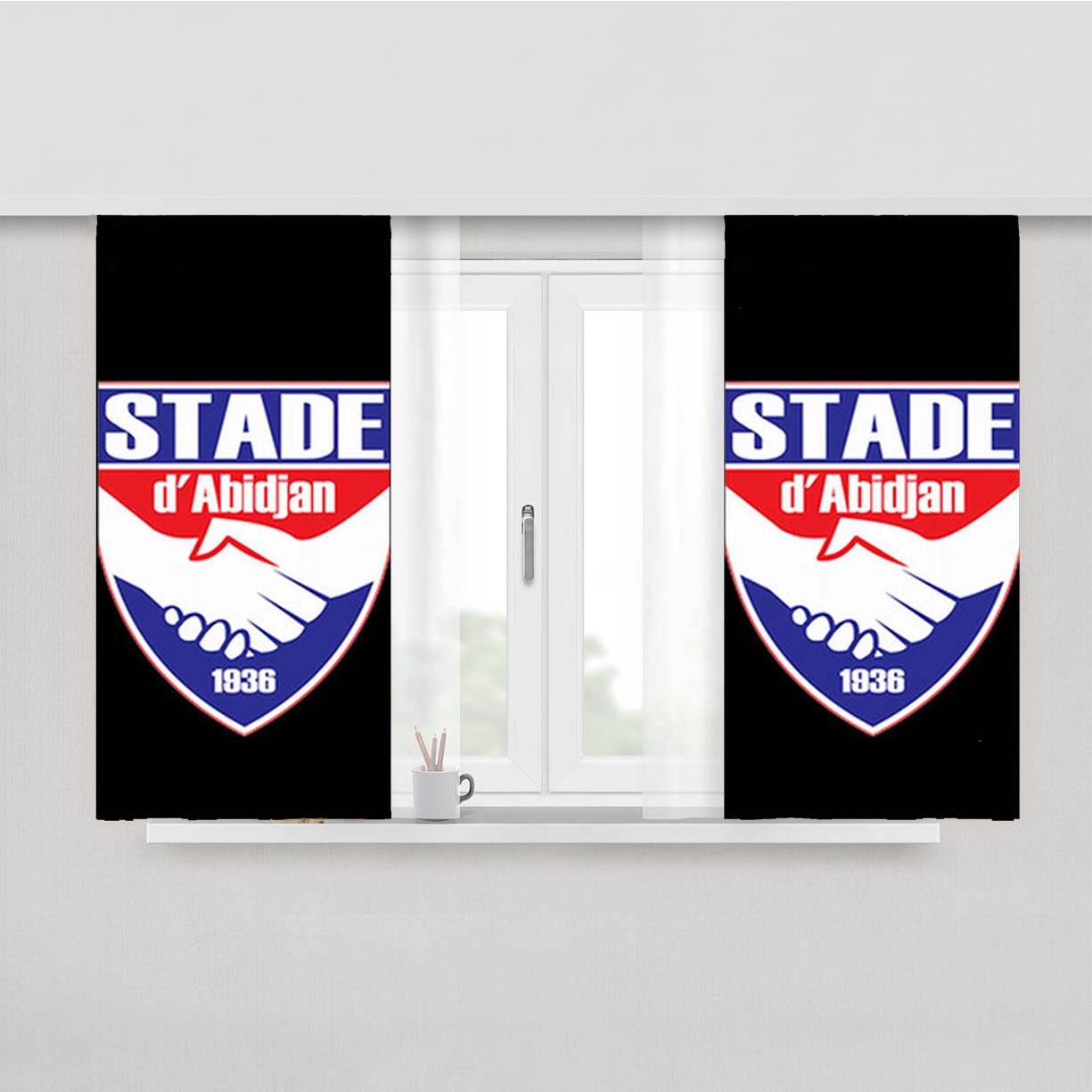 Stade D Abidjan Peach Skin Window Curtains