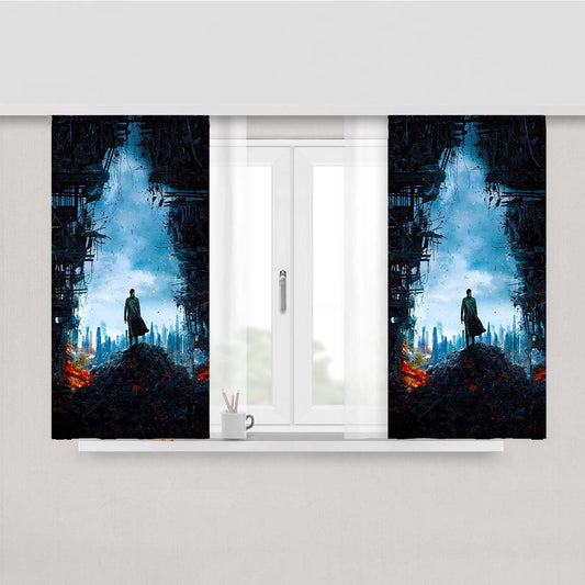 Star Trek Into Darkness Peach Skin Window Curtains