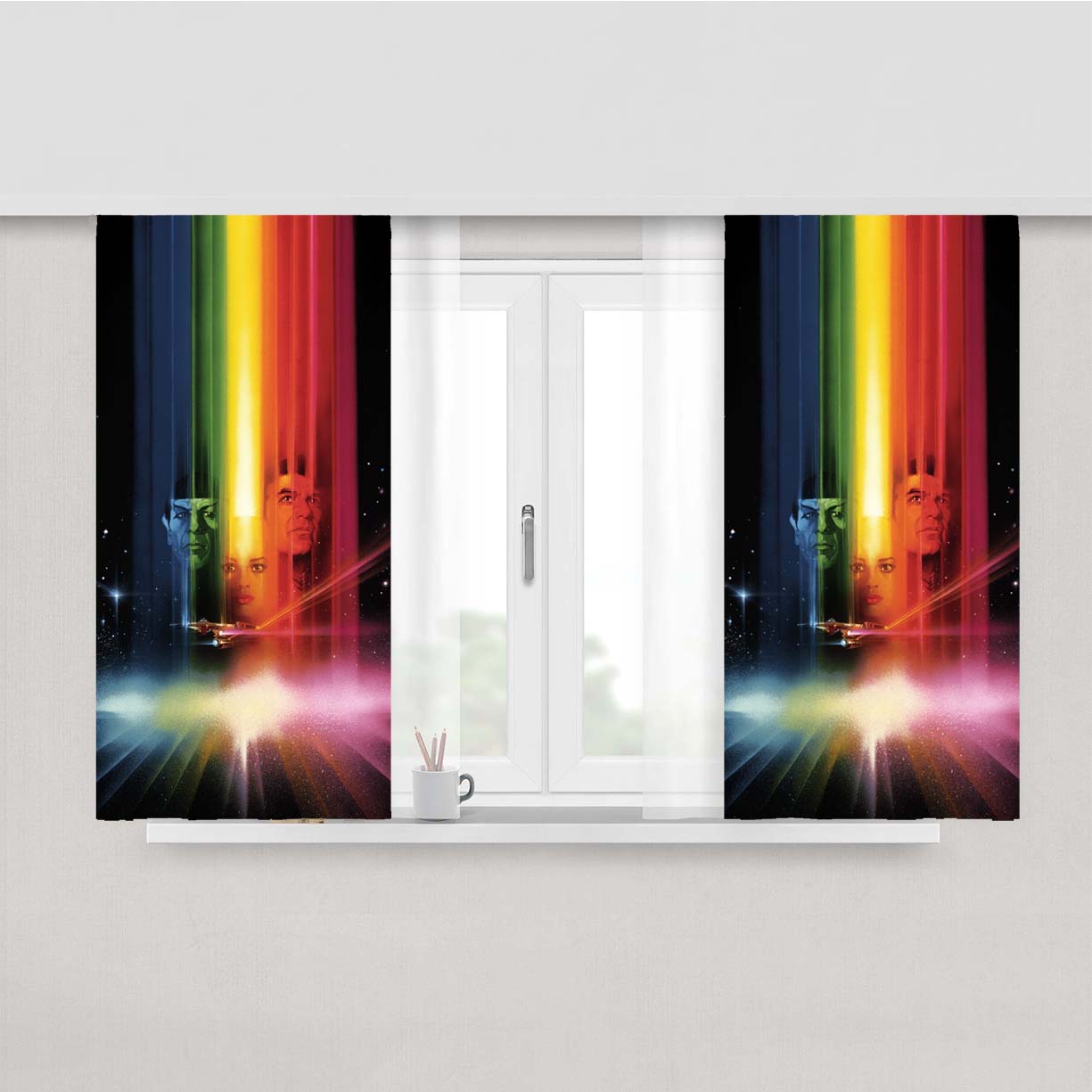 Star Trek The Motion Picture Peach Skin Window Curtains