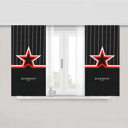 Star Wallet Givenchy Peach Skin Window Curtains