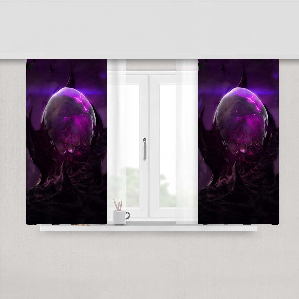 Starcraft Purple Peach Skin Window Curtains