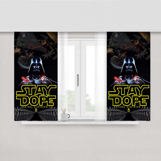 Stay Dope Peach Skin Window Curtains