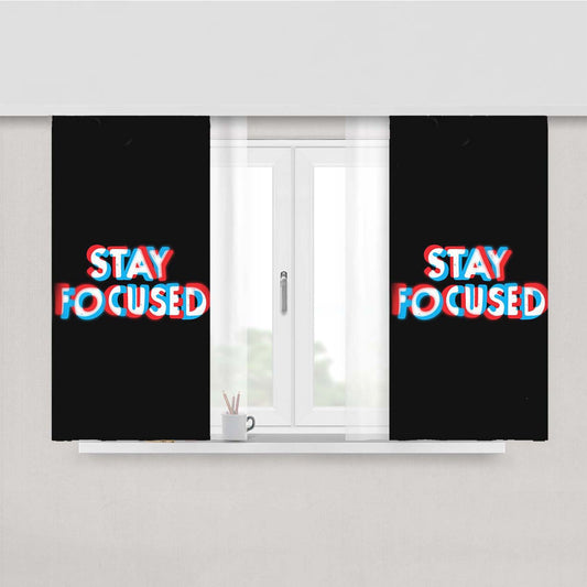 Stay Focused Peach Skin Window Curtains