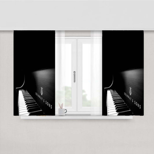 Steinway & Sons P Peach Skin Window Curtains