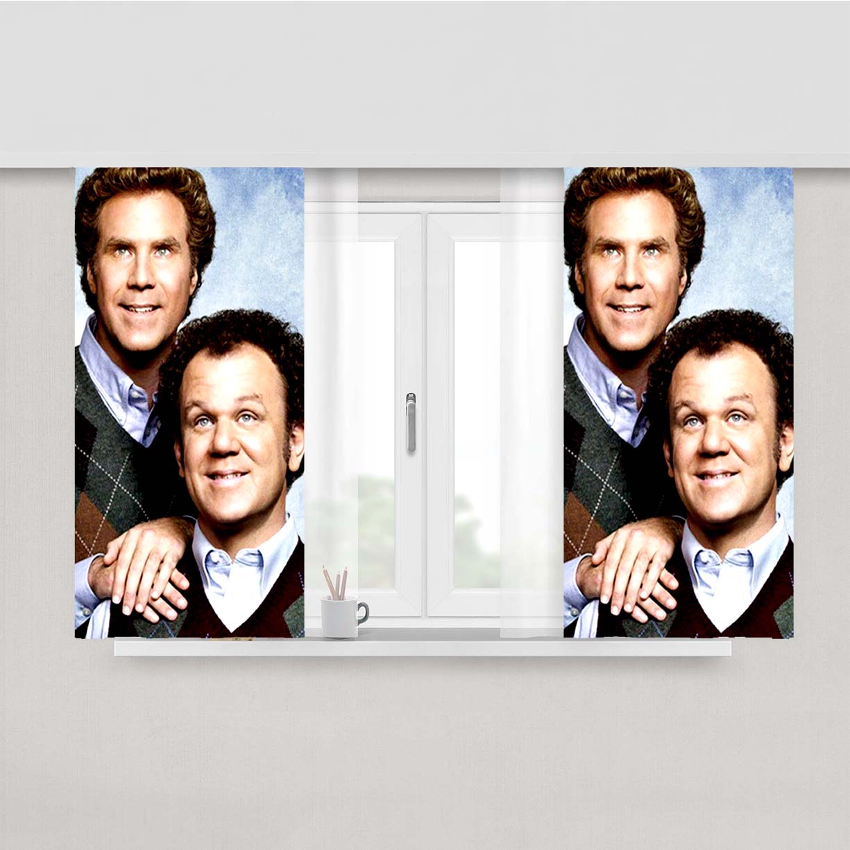 Step Brothers Costume Peach Skin Window Curtains