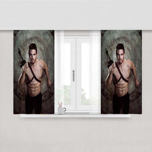 Stephen Amel Arrow Cast Peach Skin Window Curtains