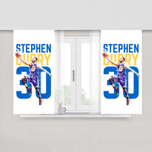Stephen Curry 30 Peach Skin Window Curtains