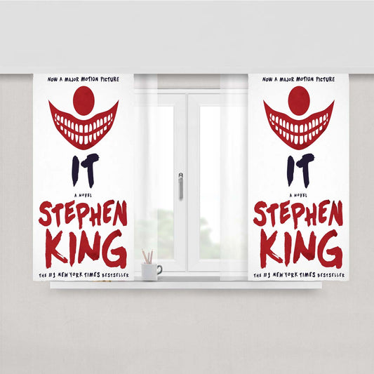 Stephen King It Book Cover Peach Skin Window Curtains