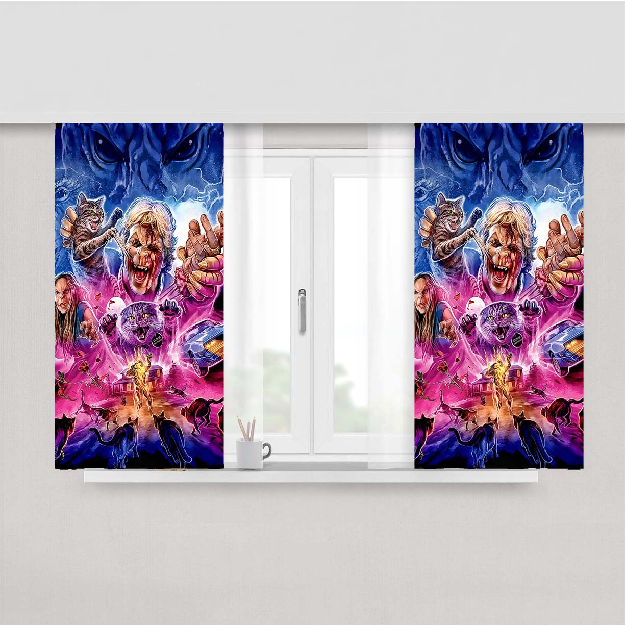 Stephen King Sleepwalkers Poster Peach Skin Window Curtains