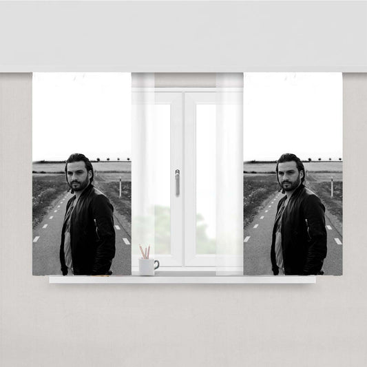 Steve Angello Street Peach Skin Window Curtains