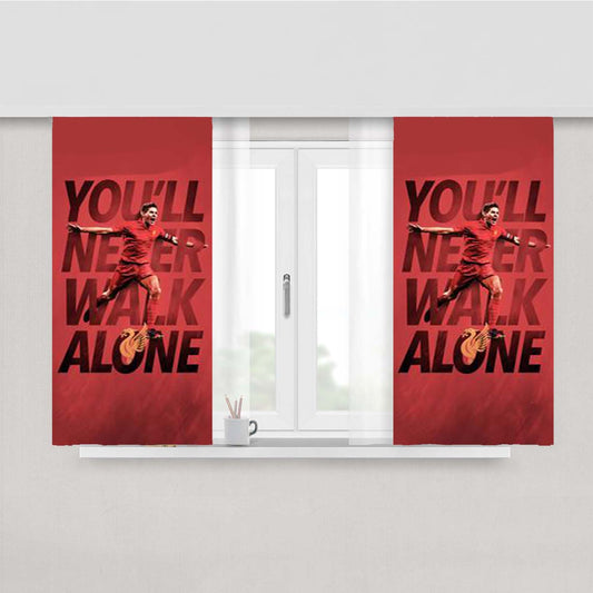 Steven Gerrard Liverpol Peach Skin Window Curtains