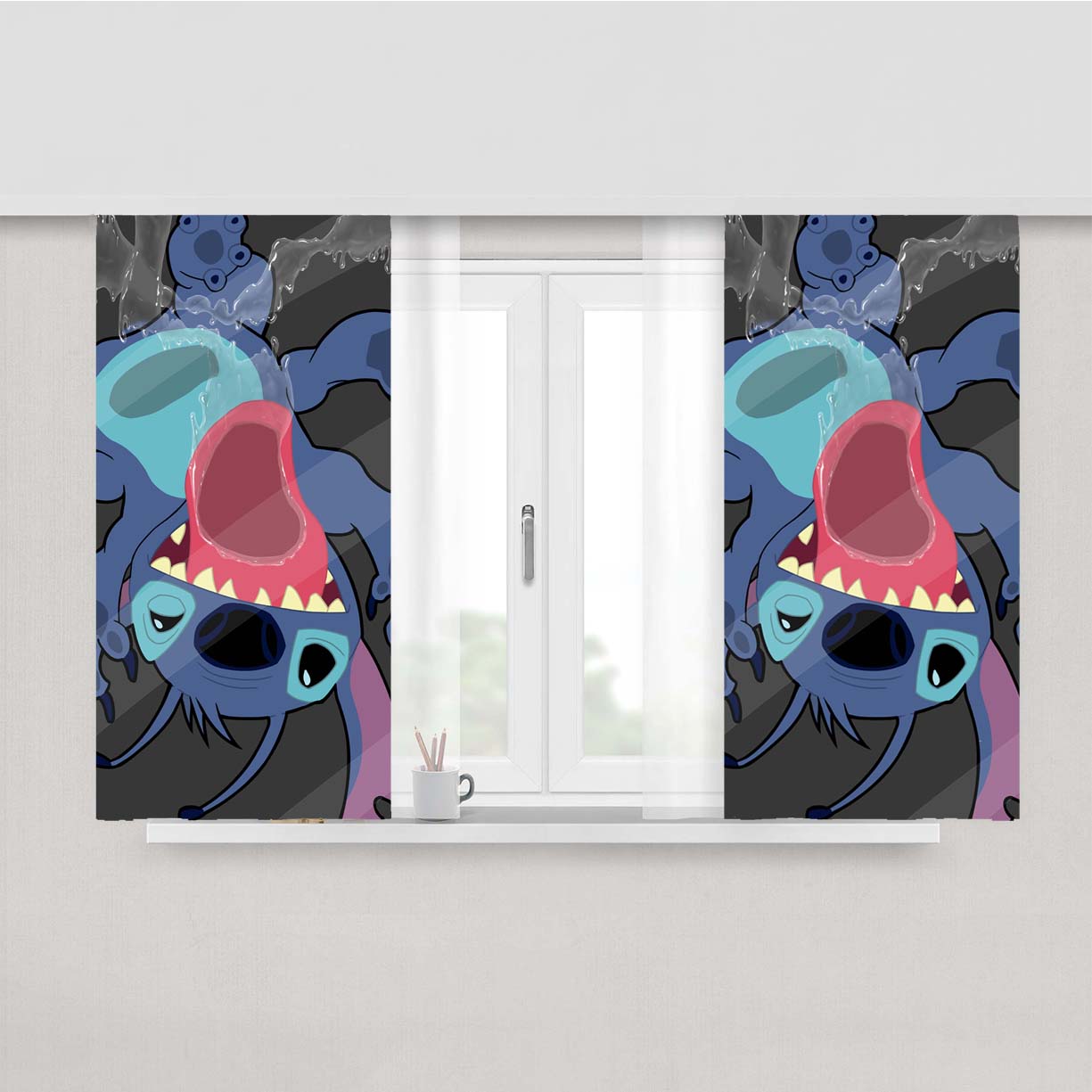 Sticht Mirror Peach Skin Window Curtains