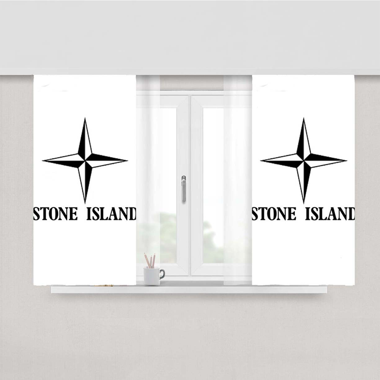 Stone Island Peach Skin Window Curtains