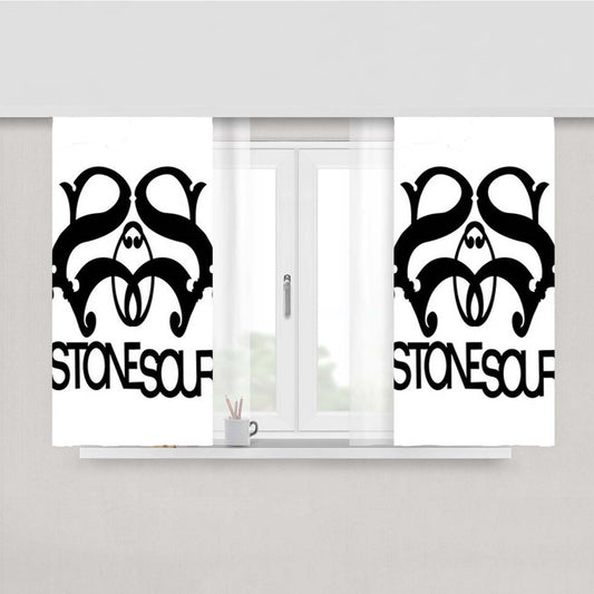 Stone Sour Black Peach Skin Window Curtains