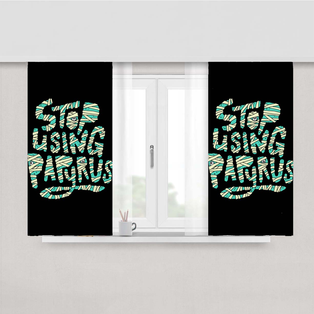 Stop Using Papyrus Peach Skin Window Curtains