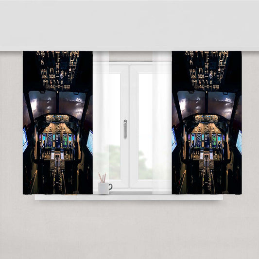 Stormfront Ahead Peach Skin Window Curtains