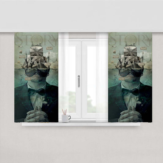 Story In Head Peach Skin Window Curtains