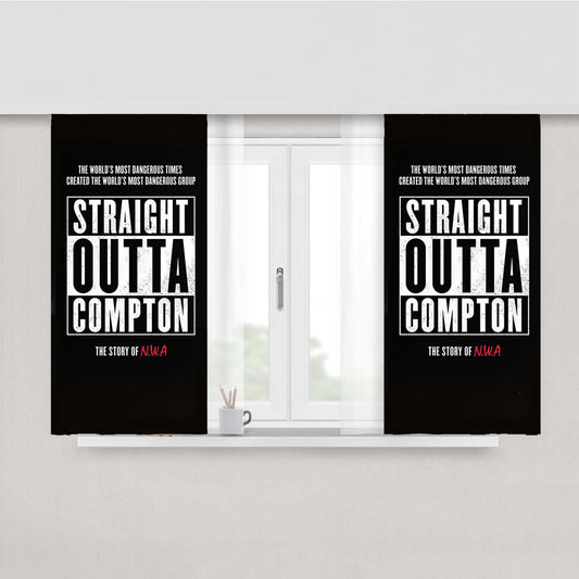 Straight Outta Compton Nwa Peach Skin Window Curtains
