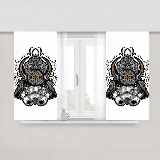 Strom Trooper Samurai Peach Skin Window Curtains