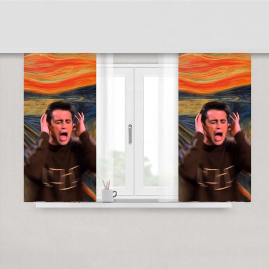 Stupid Art Peach Skin Window Curtains