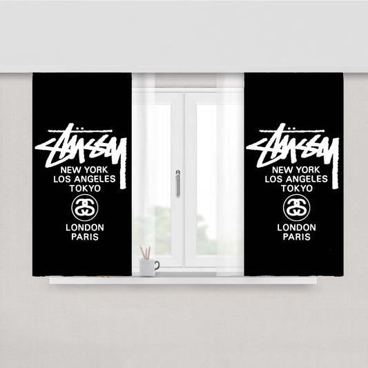 Stussy Peach Skin Window Curtains