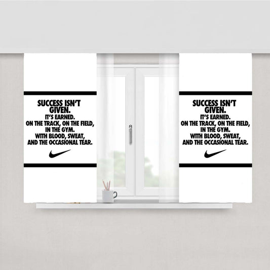 Success Isnt Given Nike Peach Skin Window Curtains